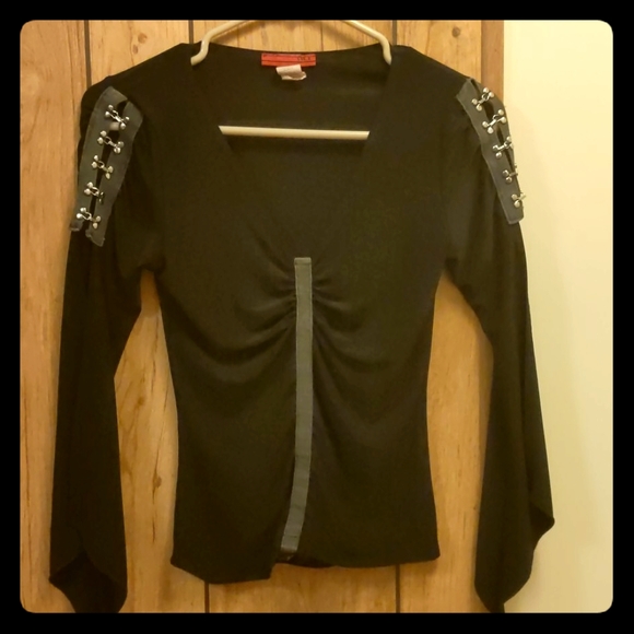LVL X Tops - Goth/Vampire Blouse